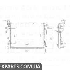 РАДІАТОР Signeda RA67479 (аналог для 253102E100)