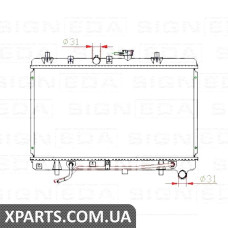 РАДІАТОР Signeda RA66663 (аналог для 25310FD000)