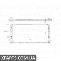 РАДІАТОР Signeda RA65256 (аналог для 3A0121253AB)