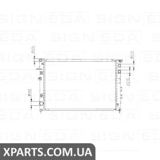 РАДІАТОР Signeda RA67727 (аналог для 45111XA00A)
