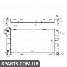 РАДІАТОР Signeda RA60984Q (аналог для 4682-976AB)