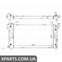 РАДІАТОР Signeda RA60999Q (аналог для 4682587)