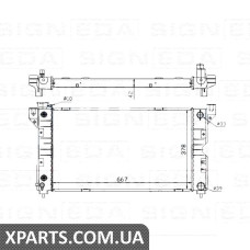 РАДІАТОР Signeda RA60984 (аналог для 4682785)