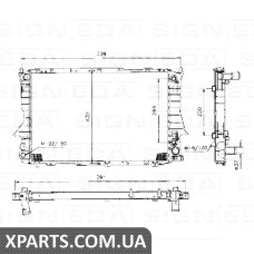 РАДІАТОР Signeda RA60476A (аналог для 4A0121251K)