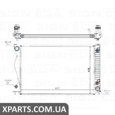 РАДІАТОР Signeda RA60236A (аналог для 4F0121251AF)