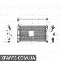 РАДІАТОР Signeda RA2951/61019 (аналог для 5191249AA)
