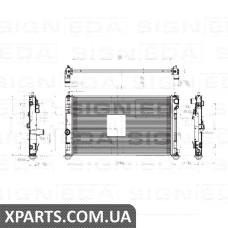РАДІАТОР Signeda RA2951/61019 (аналог для 5191249AA)