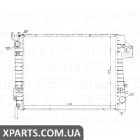 РАДІАТОР Signeda RA69017Q (аналог для 52030191AB)