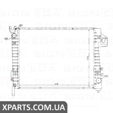 РАДІАТОР Signeda RA69017Q (аналог для 52030191AB)