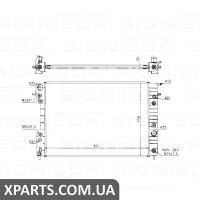 РАДІАТОР Signeda RA63073Q (аналог для 52463050)