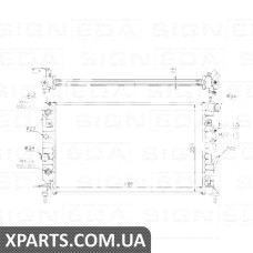 РАДИАТОР Signeda RA63078 (аналог для 52464543)