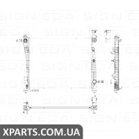 РАДІАТОР Signeda RACR37022Q (аналог для 55038185AE)