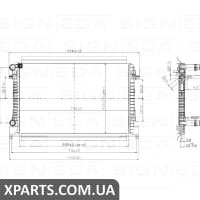 РАДІАТОР Signeda RA65327 (аналог для 5Q0121251T)