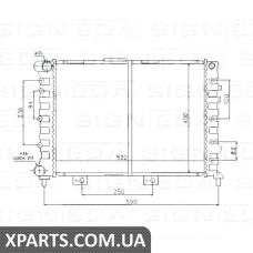 РАДІАТОР Signeda RA60049 (аналог для 60651919)