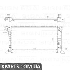 РАДІАТОР Signeda RA62369A (аналог для 6160271)