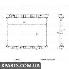 РАДІАТОР Signeda RA63299Q (аналог для 6302020)