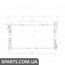 РАДІАТОР Signeda RA7887 (аналог для 68038238)