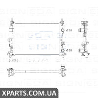 РАДІАТОР Signeda RA13533Q (аналог для 68247208AA)