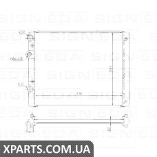 РАДІАТОР Signeda RA65234A (аналог для 6N0121253K)