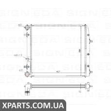 РАДИАТОР Signeda RA65269A (аналог для 6Q0121253R)