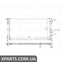 РАДІАТОР Signeda RA63918A (аналог для 7700795175)