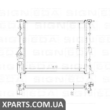 РАДИАТОР Signeda RA63937A (аналог для 7700838134)