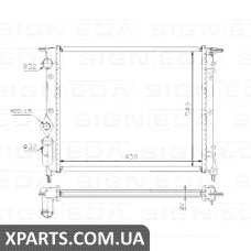 РАДІАТОР Signeda RA63924A (аналог для 7701395092)