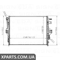 РАДІАТОР Signeda RA65297 (аналог для 7P0121253A)