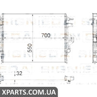 РАДІАТОР Signeda RA65297Q (аналог для 7P0121253A)