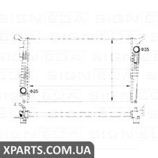 РАДІАТОР Signeda RA637614 (аналог для 8200880550)