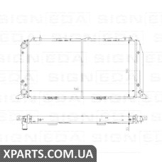 РАДІАТОР Signeda RA60436 (аналог для 893121253A)