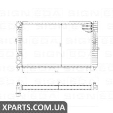 РАДІАТОР Signeda RA60489A/60299 (аналог для 8D0121251P)