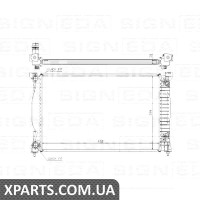 РАДІАТОР Signeda RA60305A (аналог для 8E0121251L)