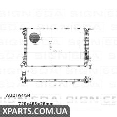 РАДІАТОР Signeda RA60321 (аналог для 8K0121251K)
