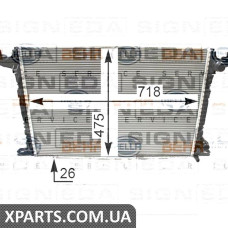 РАДІАТОР Signeda RA606573(H) (аналог для 8W0121251AK)