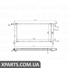 РАДІАТОР Signeda RA63290 (аналог для 90531547)