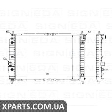 РАДІАТОР Signeda RA61637 (аналог для 96443476)