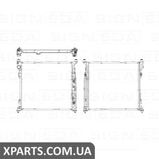 РАДІАТОР Signeda RA67188Q (аналог для 995001303)