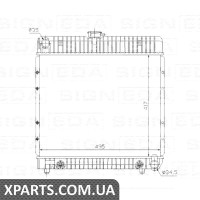 РАДІАТОР Signeda RA62740 (аналог для A1235011201)