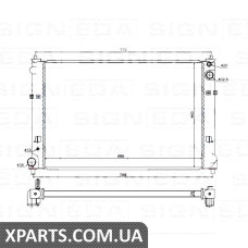 РАДІАТОР Signeda RA68511Q (аналог для AJ5115200B)