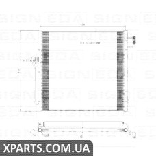 РАДІАТОР КОНДИЦІОНЕРА Signeda RC940394 (аналог для 0995000002)