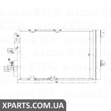 РАДІАТОР КОНДИЦІОНЕРА Signeda RC94650 (аналог для 13192901)