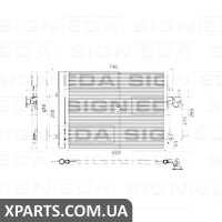 РАДІАТОР КОНДИЦІОНЕРА Signeda RC940044 (аналог для 1405365)