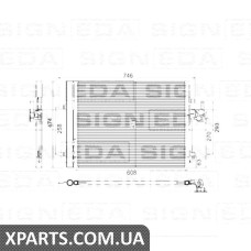 РАДІАТОР КОНДИЦІОНЕРА Signeda RC940044 (аналог для 1405365)