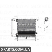 РАДІАТОР КОНДИЦІОНЕРА Signeda RC94568 (аналог для 1638300170)