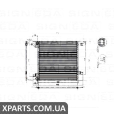 РАДІАТОР КОНДИЦІОНЕРА Signeda RC94568 (аналог для 1638300170)