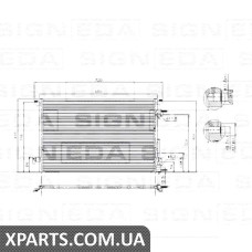 РАДІАТОР КОНДИЦІОНЕРА Signeda RC94597 (аналог для 1850076)