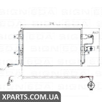 РАДІАТОР КОНДИЦІОНЕРА Signeda RC94310Q (аналог для 1J0820413D)