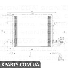 РАДИАТОР КОНДИЦИОНЕРА Signeda RC94690 (аналог для 1T0820411E)