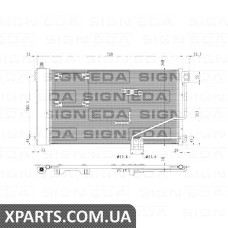 РАДІАТОР КОНДИЦІОНЕРА Signeda RC94545 (аналог для 2035001354)